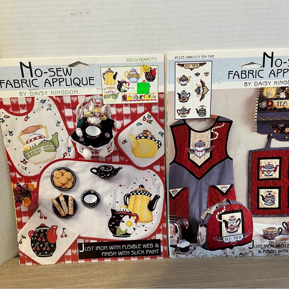 Daisy Kingdom No-Sew Fabric Applique Set - Red , Yellow and Black